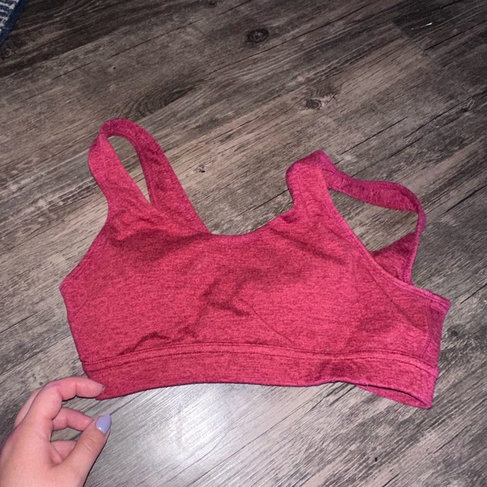 P'tula Heathered Red Sports Bra